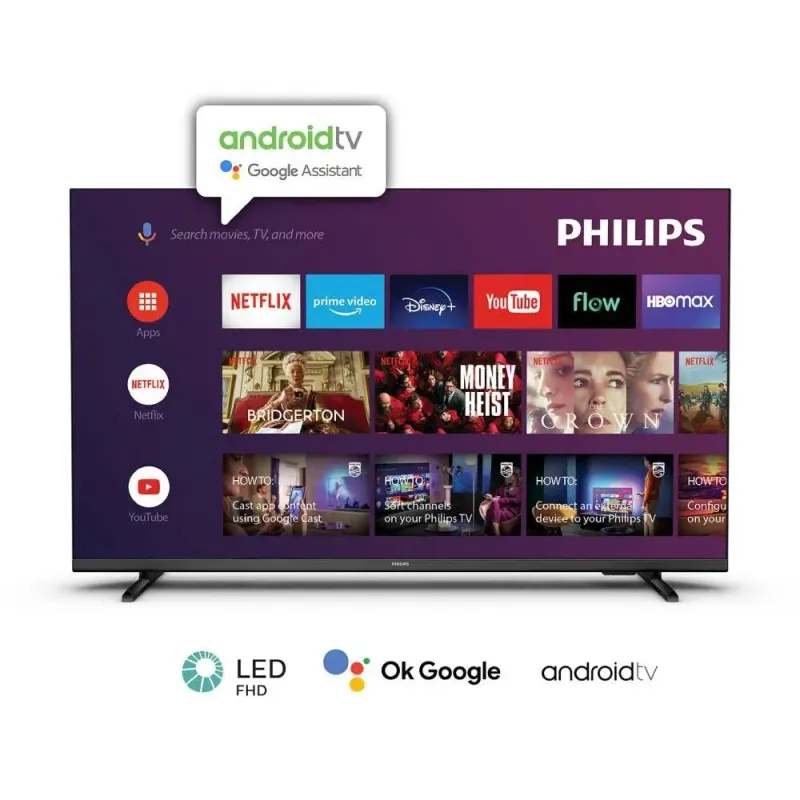 Smart tv PHILIPS 43" FULL HD Serie 6000 Android tv-(4…