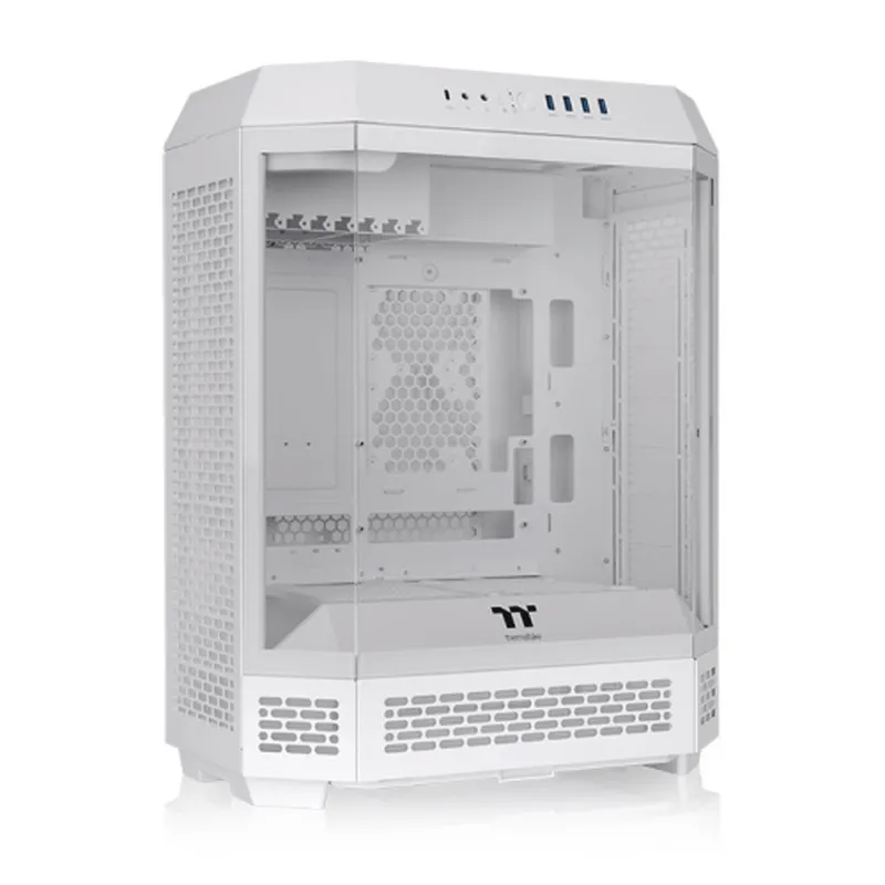 Gabinete Thermaltake The Tower 600 TG C/Coolers x2 ARGB White