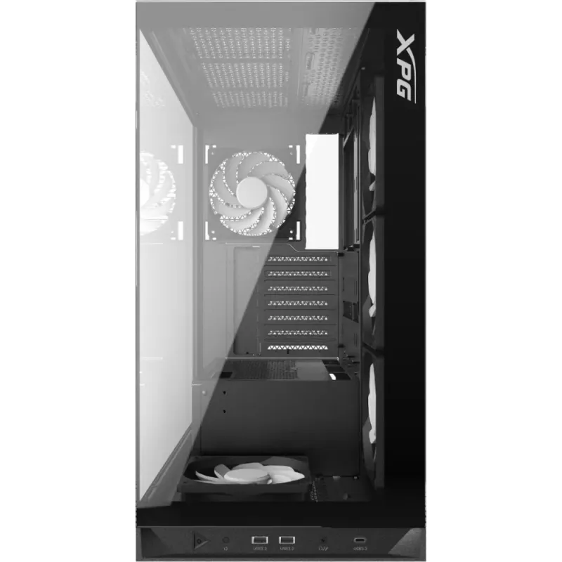 GABINETE XPG INVADER X BTF NEGRO FAN ARGB X5 - Imagen 2