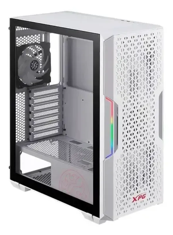 Gabinete Gamer Xpg Starker Air Argb Mid Tower Mesh Blanco