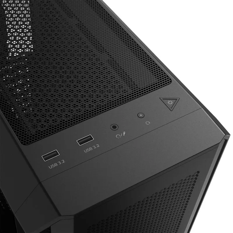 Gabinete Mid Tower Xpg Valor Air Plus Black 4 Fan Vidrio Templado