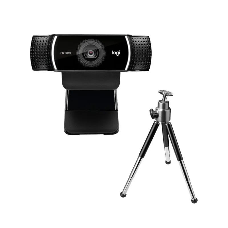 Webcam Full HD Logitech C922 Pro Stream com Microfone Embutido, 1080p e Tripé Incluso, Compatível Logitech Capture - 960-001087