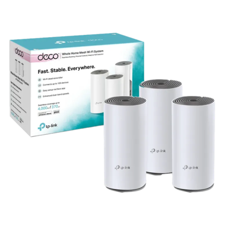 SISTEMA MESH WIFI AC1200 TP-LINK DECO E4 (3 PACK)