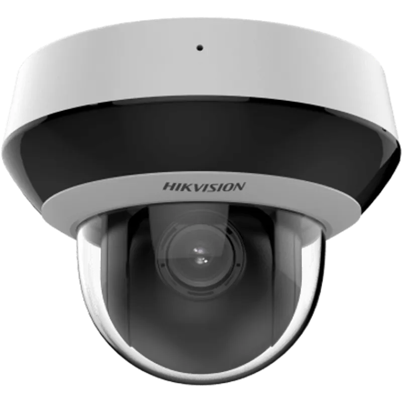 Mini Domo PTZ IP 2 Megapixel / 4X Zoom / H.265+ / 20 mts IR EXIR / WDR / PoE / IK10 / Exterior IP66 / Ultra Baja Iluminación / Micrófono Integrado / PoE / microSD