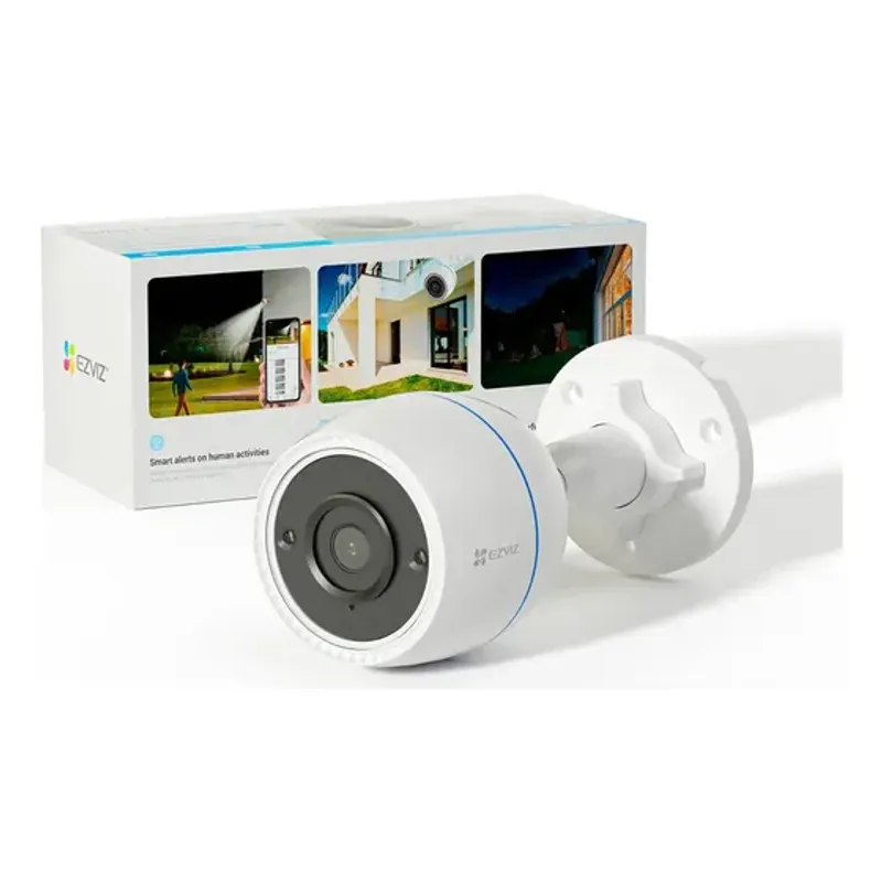 Camara de Seguridad Ezviz H3c 2mp Con Vision Nocturna A Color Vigilancia Wifi Exterior Inalambrica Inteligente Audio Alarma Microfono