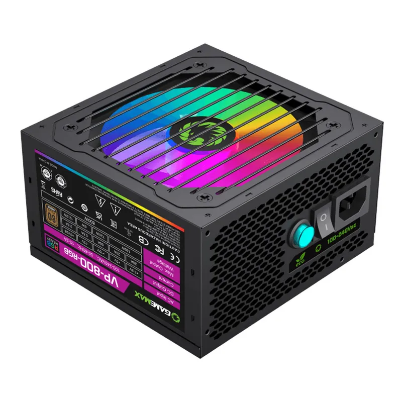 Fuente Gamemax 800W 80 Plus Bronze VP-800 RGB