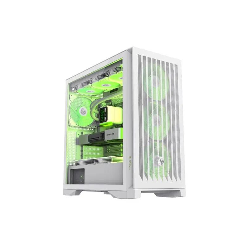 Gabinete Gamemax Leader 2WH 4Fan E-ATX Blanco - Vista 1