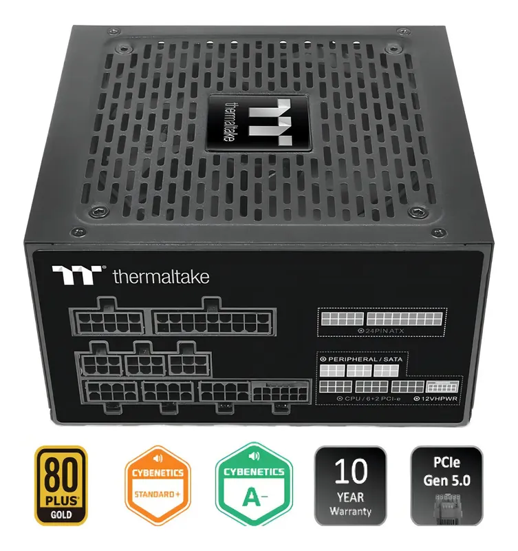 Fuente 750w Thermaltake Toughpower Gf A3 80 Plus Gold - Negro
