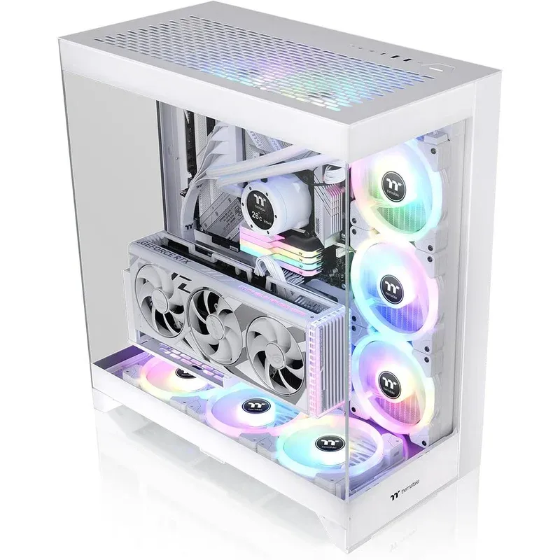 Thermaltake CTE E550 TG Mid Tower E-ATX Computer Chassis (Snow)