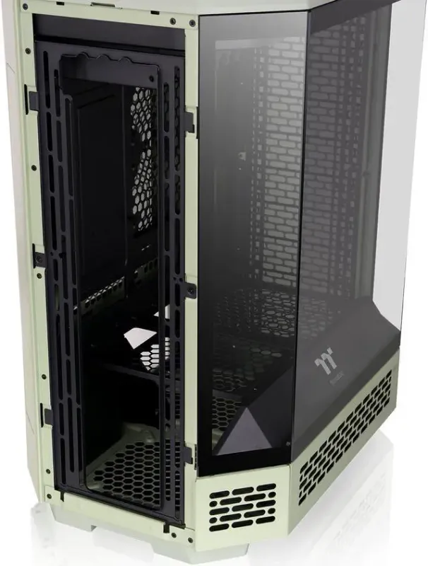 Alt view image 16 of 20 - Thermaltake Tower 600 Matcha Green Mid-Tower ATX Case; 3 Tempered Glass Panels; Hidden-Connector Motherboard Support; Rotational PCI-e Slots; CA-1Z1-00MEWN-00