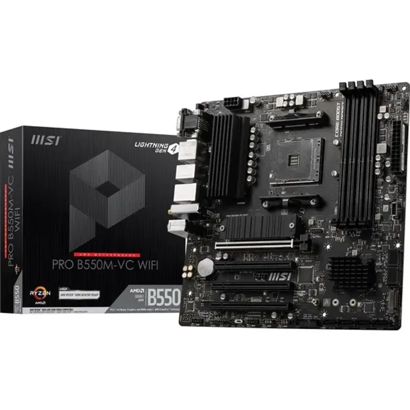 Msi Pro B550m-vc Wifi Am4 Ddr4 Pcie 4.0 Atx