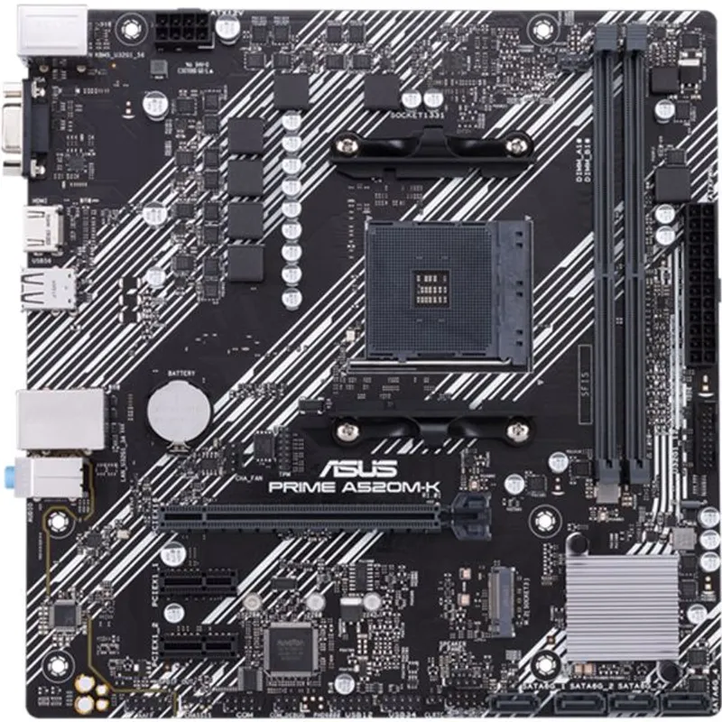 Placa Madre Asus Prime A520M-K AM4 DDR4 Micro ATX