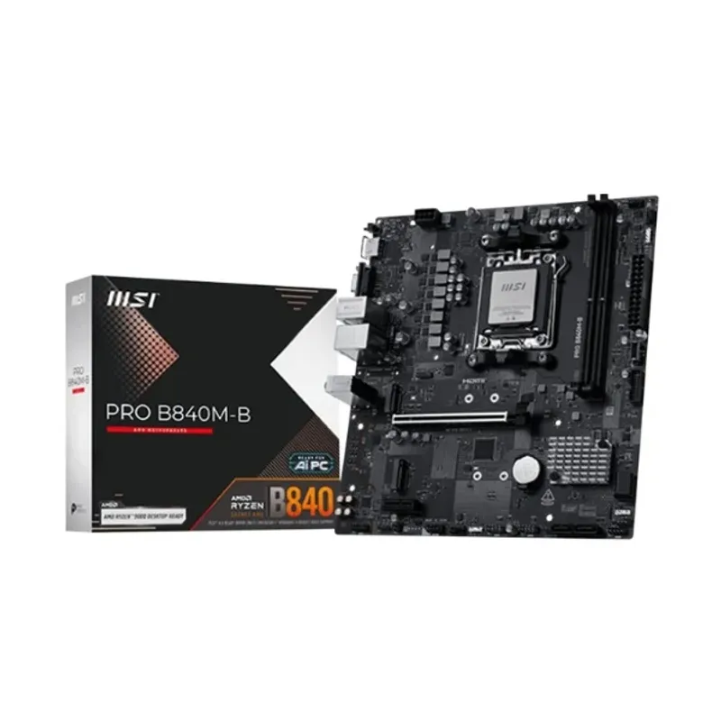 Tarjeta-Madre-MSI-B840M-B-PRO-Socket-AMD-AM5-DDR5-Micro-ATX