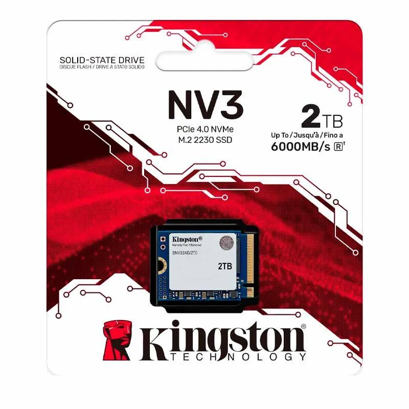 Ssd M.2 2Tb Kingston Nv3 Nvme 2230 Pcie 4.0 Snv3Sm3/2T0