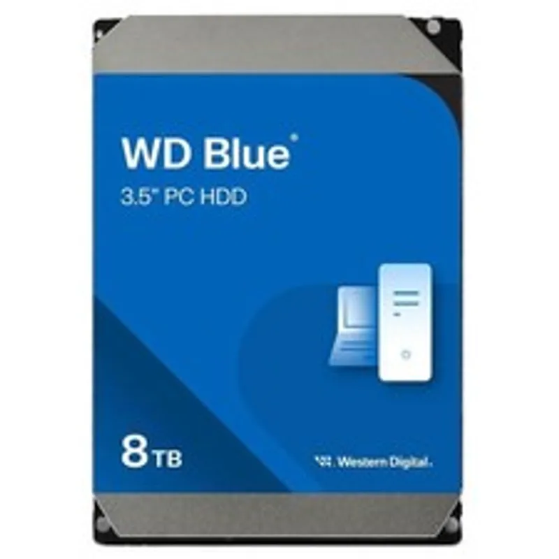 WD 8TB 256MB 5600 RPM 3.5" SATA3 Blue HDD WD80EAAZ