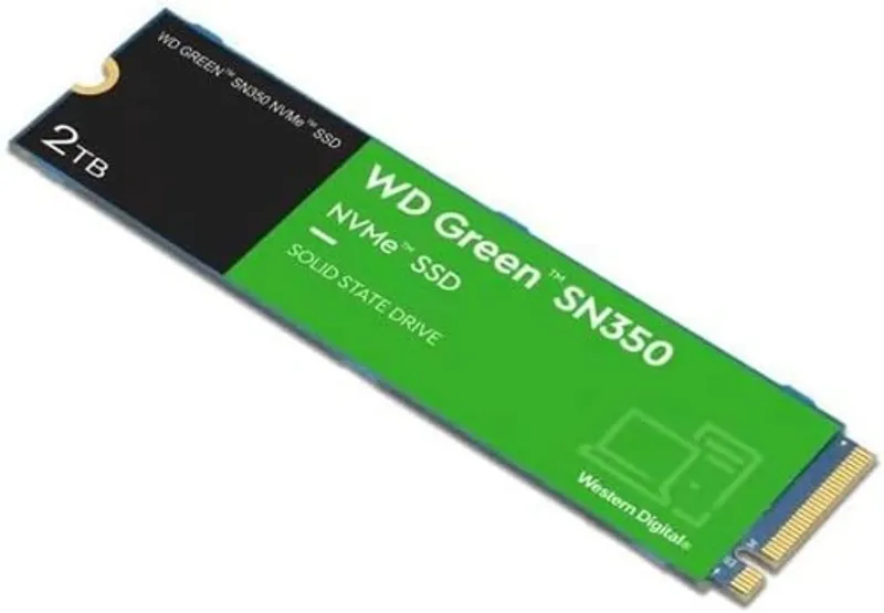 Western Digital 2TB WD Green SN350 NVMe Internal SSD Solid State Drive Gen3 PCIe - Picture 2 of 8