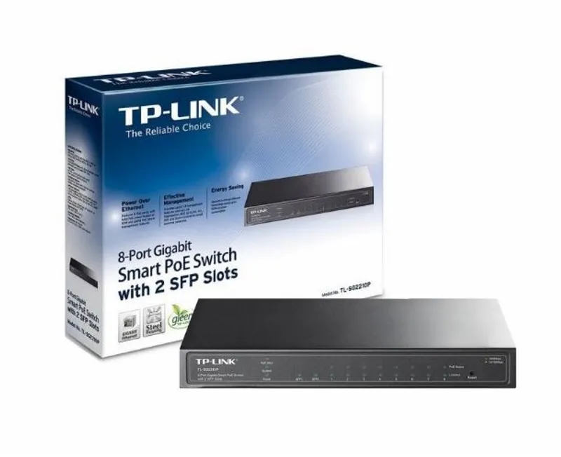 SWITCH 8P TP-LINK SG2210P GIGA POE + 2 SFP ADMIN