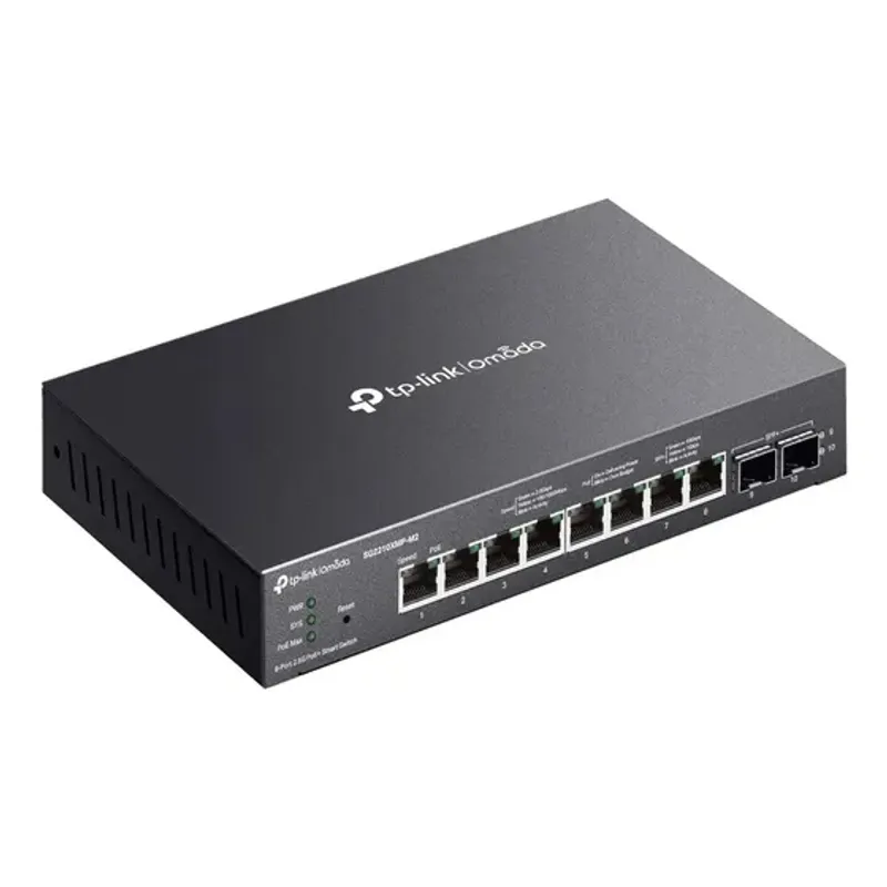 Switch Tp-link Sg2210xmp-m2 8 Puertos 2.5g Poe 2 Sfp 10gbps